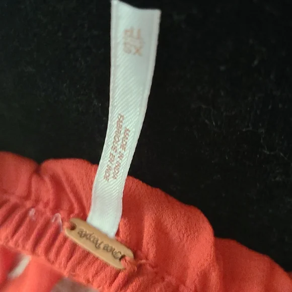 Free People Orange V neck  Peplum Blouse  sz XS - Picture 7 of 8